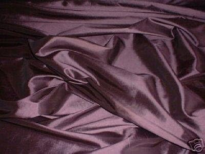 Aubergine/Mauve Shot Silk Taffeta Curtain & Bridal Dress Fabric
