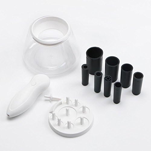 Vieschen Electric Makeup Brush Cleaners and Drier Make up Brushes Cleaning Spinner Cosmetic Brush Washing Machine (WHITE)