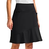 G Gradual Skorts Skirts for Women with 5 Pockets 20" Knee Length Golf Skirt Modest Long Tennis Athletic Skirts for Women