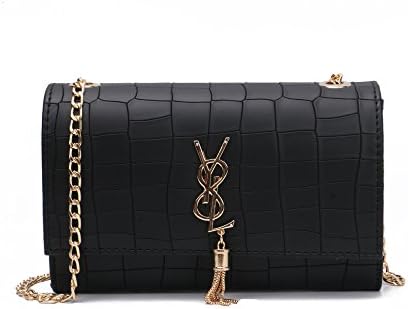 YUHEQI 2018 Women's Summer Season Tassel Female Bag Package Chain Shoulder Bag Mini Bag Handbag(Black,Red,Gray)