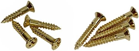 bangdan Metric Mounting Ring Screws 2.4mm x 12.6mm and 16mm, 8 pcs gold