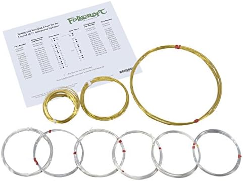 Hammered Dulcimer String Set, Model 16/15, Coils Of Wire