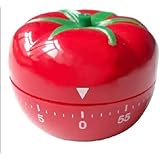 Red Tomato Chef Vegtable Novelty Timer Kitchen Cooking Ring Alarm