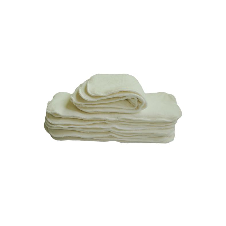 ALVABABY 4 Layers Cloth Diaper Inserts, Rayon from Bamboo Inserts,Absorbent 12pcs 12MB