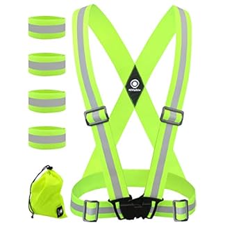 HiVisible Reflective Vest with Reflective Bands - Reflective Running Gear