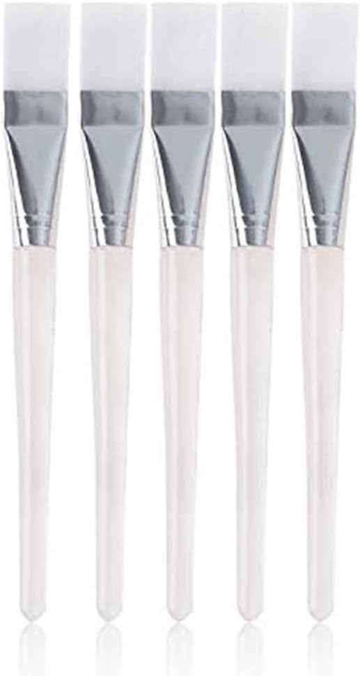 Qimao 5pcs 15cm Transparent Rod Portable Facial Mask Brush DIY Skin Care Makeup Cosmetic Accessory Tools