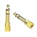 VCE 2-Pack 6.35mm 1/4 inch to 3.5mm 1/8 inch Male to Female Stereo Jack Adapter primary