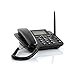 Desktop Wireless GSM Unlocked SIM Telephone - Full Size Cell Phone with SMS & FM Radio Function - Bright 2.4