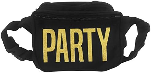 Nylon Fanny Packs | Music Festival or Party Waist Bags | Classic 80's Style (Party)