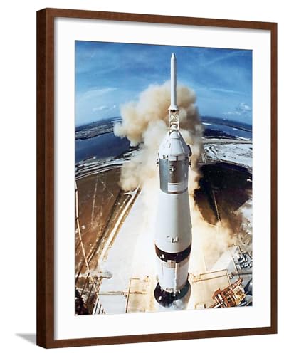 ART.COM Wall Photo Lift Off of Apollo 11 Mission, with Neil Armstrong, Michael…
