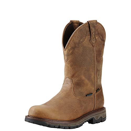 Ariat Men's Conquest Round Toe H2O 400g Hunting Boot, Rye Brown, 10 D US