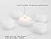 Clear White Tea Lights Candles - 5 Hour Long Burning Unscented White Tealight Candles in Clear Plastic Cups for Home, Wedding, Holiday, Shabbat, Restaurants, Spa or as a Emergency Candle - Set of 125