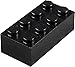 dreambuilderToy 2x4 Black Building Bricks:, Pack of 180, Building Blocks Alternative Option to Leading Brand 2x4 Black Bricks(Black)