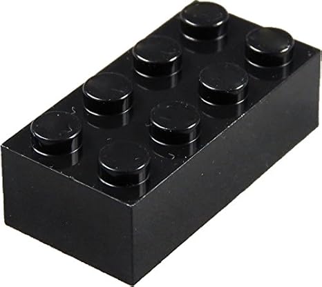black lego blocks