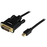 StarTech.com 6ft Mini DisplayPort to DVI Cable - M/M - mDP Cable for Your DVI Monitor / TV - Windows & Mac Compatible (MDP2DVIMM6B)