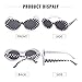 Clout Goggle Oval Sunglasses Round Lens Bold Retro Kurt Cobain Glasses (white+white checker)