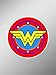 Retro Wonder Woman Symbol Vinyl Decals Stickers ( Two Pack ) | Cars Trucks Vans Walls Laptops Cups | Printed | 2-4 inch Decals | KCD991