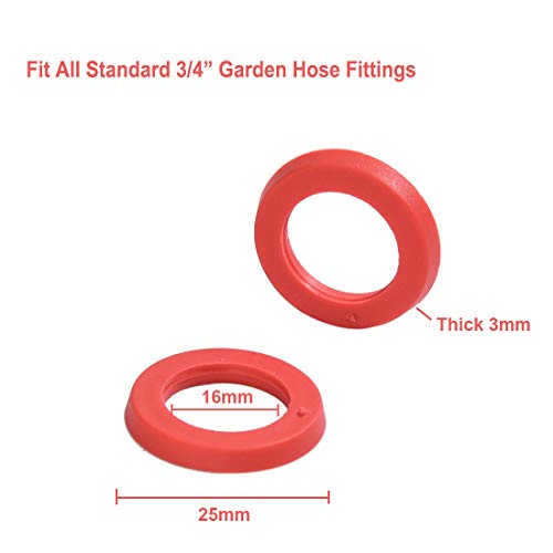 Garden Hose Washer Universal Heavy Duty Rubber Washer, Fit All Standard