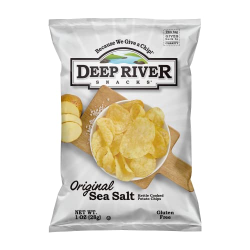 Deep River Snacks Original Sea Salt Kettle Cooked Potato Chips, 1Ounce