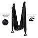 CO-Z Aerial Yoga Swing Sling Strong Yoga Hammock Kit Set Trapeze Inversion Exercises Include Ceiling Mounting Kit and 2 Extensions Straps (Black Aerial Yoga)