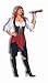 Forum Novelties womens Sweet Buccaneer Pirate Adult Sized Costumes, Multi-color, Standard US