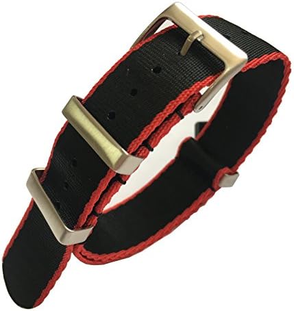 RUIXUAN Heavy Duty Military Style Replacement Seatbelt Nato Watch Band,Seat Belt Weaved Nylon Premium Quality NATO Straps