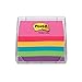 Post-it Notes Cube, America’s #1 Favorite Sticky Note, 3 in x 3 in, Assorted Colors, 390 Sheets/Cube in an Acrylic Tray (5431)