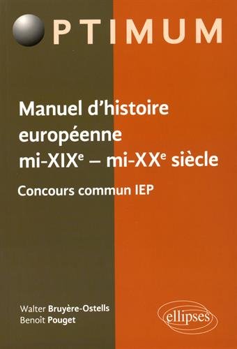 Manuel d'histoire européenne