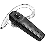 Bluetooth Headset, Handsfree Wireless Bluetooth Earpieces - Cell Phone Mic Noise Cancelling Earphones for Business Sport Driving Bluetooth V4.1 Earbuds Headphone for iPhone Android Laptop (Grey)
