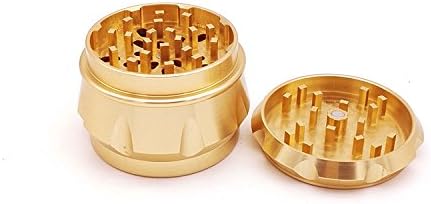 4 Piece 2.5" Spice Herb Grinder, Tobacco Spice Herb Weed Grinder Zinc Alloy Material Made, Razor-sharp Teeth