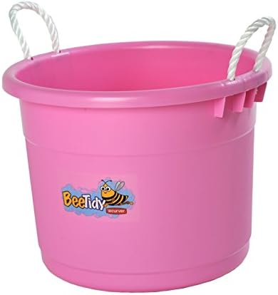 toy bucket with rope handles