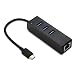 Cable Matters 3 Port USB C Hub with Ethernet (USB C to Ethernet Hub) - Thunderbolt 3 Port Compatible for MacBook Pro, Dell XPS 13, 15, HP Spectre x360, Surface Book 2, Lenovo Yoga 910 and More