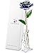 DEFAITH 24K Gold Dipped Real Rose Gifts, Best Wedding Anniversary Valentines Day Love Gift for Her Wife Girlfriend Spouse, Blue with Stand