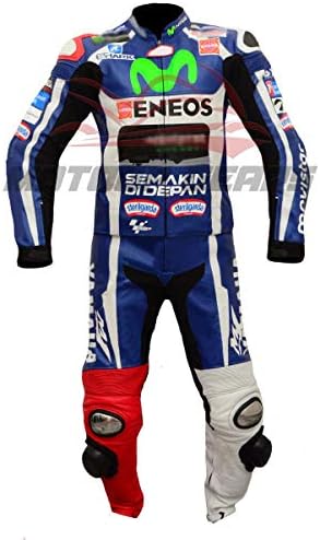 jorge lorenzo yamaha movistar motogp 2016 motorcycle racing leather suit (XS)