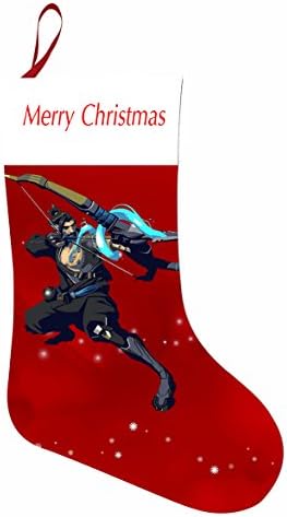 Overwatch Hanzo Dragonstrike Christmas Stockings Stuffers Gift Box Santa Claus Socks Hanging Xmas Decoration