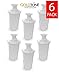 GoldTone Brand Charcoal Water Filters fits Brita and Mavea Water Pitchers. Replaces Your Brita Charcoal Water Filter and Replacement Brita Water Filter (6)