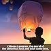 GOCHANGE Chinese Lanterns, 20 Pack Sky Lanterns - 100% Biodegradable, Eco-Friendly, Paper Lanterns for Weddings, Celebrations, Memorial Ceremonies, White Flying Sky Lanterns