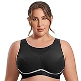 SYROKAN Women's High Impact Sports Bra Plus Size
