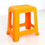 TheJD Rattan stack student chair Orange | 18.5" Stool Height