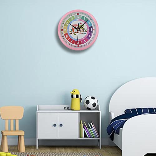 PROVIVID Silent Telling Time Teaching Clocks Battery Operated Non