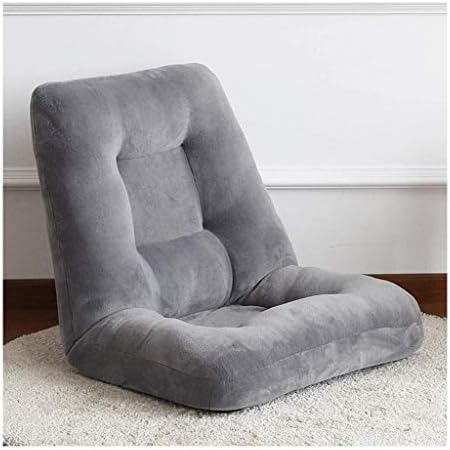 人気ブランド多数対象 フロアチェア 座椅子 折りたたみ シングルベッド小怠惰なソファ折り畳み式のかわいい張り出し窓の多機能ベッドレイジーチェア Color Gray