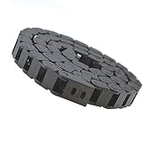 URBEST Plastic Drag Chain Cable Carrier with End Connectors for Electrical CNC Router Machines 10 x 15mm Black