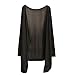 Nation Tops ,Summer Women Long Thin Cover up Cardigan Modal Sun Protection Clothing Tops (Free Size, C)