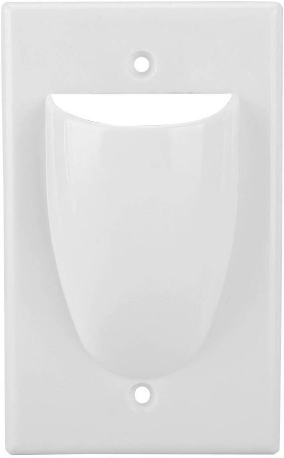 Socobeta ABS Wall Socket Cover Cable Hole Cover Mounting