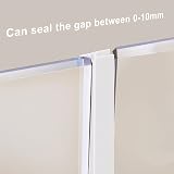 Lvjkes Shower Seal Strip 8mm Insect Screen Silicone Rubber 200cm Bathroom Glass view 3