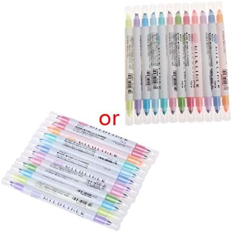 Tyjie Colorful Double Headed Highlighter Pen (12 Pcs/Set)