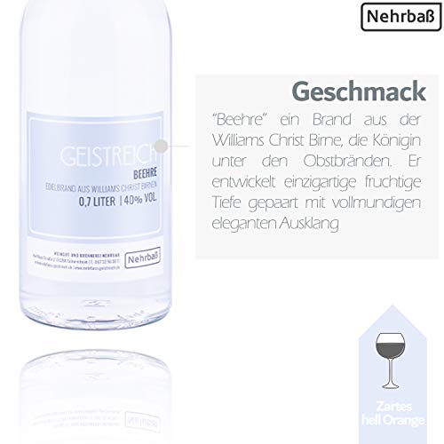 Nehrbaß - 2er Set Birnenbrand aus der Williams Christ Birne 0,7 Liter - Premium Edelbrand 40% Vol. - Birnen Obstbrand… – Bild 5