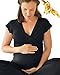 Kindred Bravely The Davy Ultra Soft Maternity & Nursing Pajamas Sleepwear Set (Black, Small)