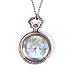Eachbid Smart Applied Vintage Retro World Map Pattern Quartz Chain Pendant Pocket Watch Necklace 02