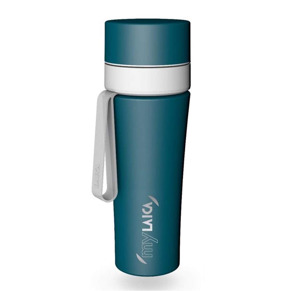 Laica MyLaica Personal Sports Bottle, 0.5 L, Stainless Steel, Filtering, Green